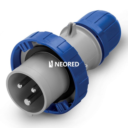 [SCA218.1633] FICHA IP67  2P+T 16A 220V 6H