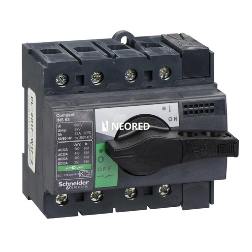 [SCH28903] Interruptor Seccionador Manual INS 4X63A