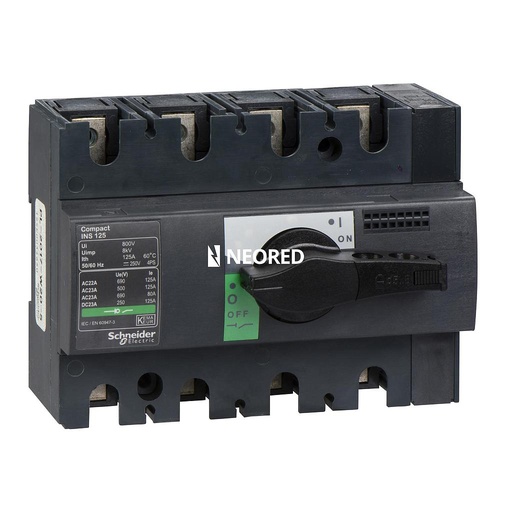 [SCH28911] Interruptor Seccionador Manual INS 4X125A