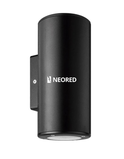 [CORAERN-X2] ARTEFACTO DE APLICAR EXTERIOR REDONDO, COLOR NEGRO, BIDIRECCIONAL, IP54, AC100240V, GU10, 9W MAX