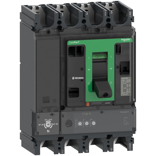 [SCHC63F42D630] NSX630F MICROLOGIC 2.3 630A 4P4D