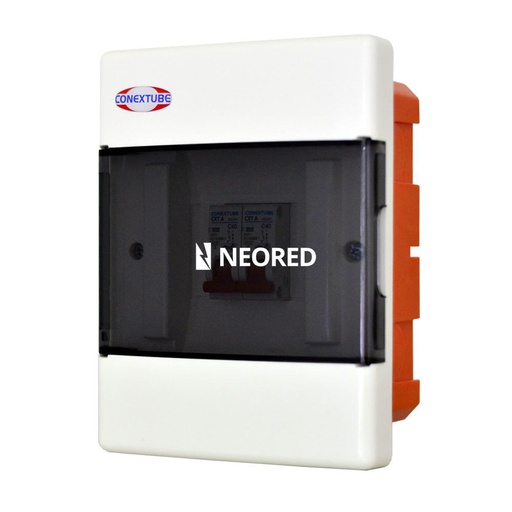[CON46010412] Caja para termicas IP41 Conextube de 4 modulos embutida