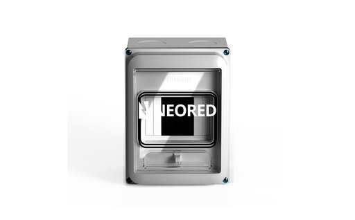 [GEN045504] Caja p/Pilar para 4 Mod DIN con premarcado (IP 65)