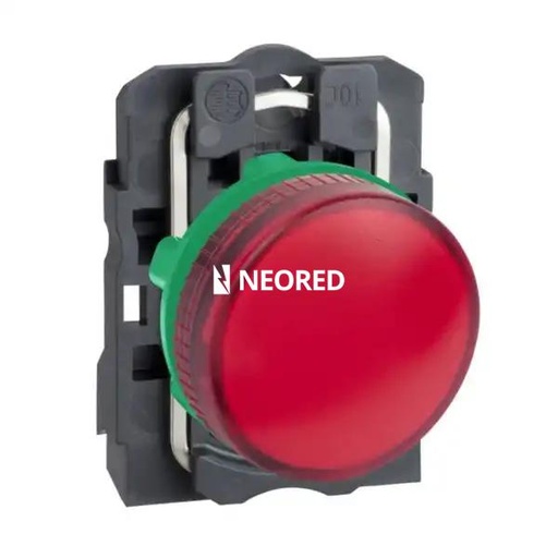 [CNCXB5-AV64 380] PILOTO LUMINOSO PLASTICO LED COMPONIBLE ROJO 380 VCA/VDC