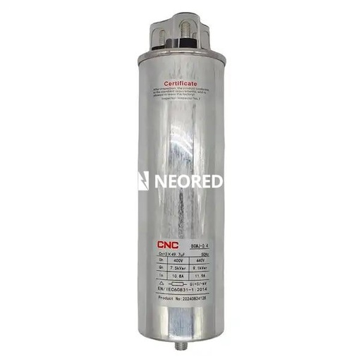 [CNCBGMJ0.4-7.5-3] Capacitor cilíndrico trifásico 7.2kvar, 400V