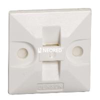 [SCHDXN3200B] Base Fijadora Adhesiva 25x25 Dexson Color Blanco 