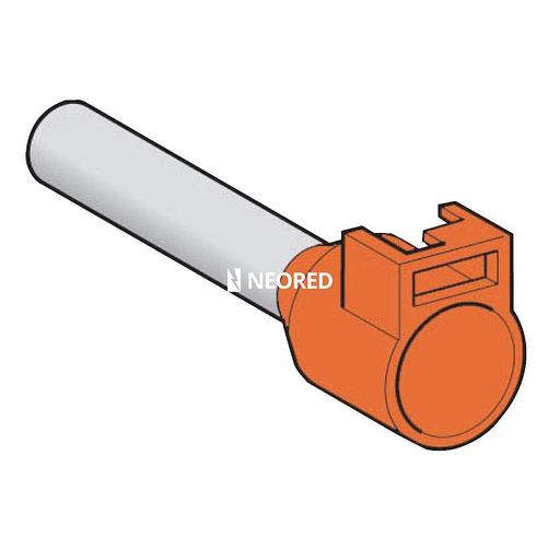 [SCHDZ5CA042] Terminales Sin Lengüeta 4mm2 - 1000 Unidades - naranja