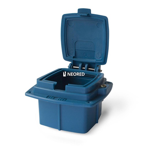 [KALKL48885] Caja capsulada para embutir 16A Kalop azul