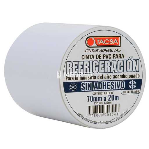 [TACPTTACSA201B] Cinta refrig sin adhes PVC LAD 20M 0,7A 0,10E