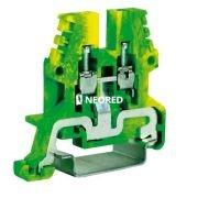 [FMNTO910] Borne de tierra 2,5mm, conexión a tornillo   