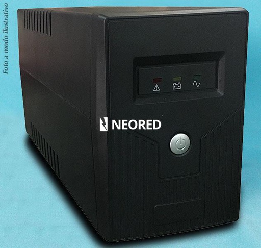 [ATOUPS 1000@] UPS + Filtro de línea + Estabilizador de Tensión 1000VA - 2 Salidas de 220V - Protección para Internet - Apto Grupo Electrógeno