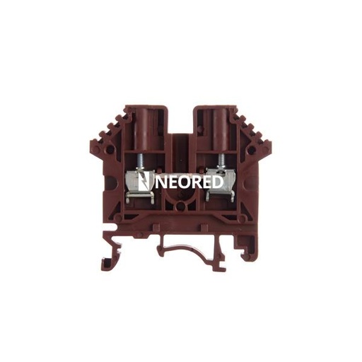 [ZOL060.027] Borne de paso de color marrón para conductor de 2,5mm² BPN-2,5-MA