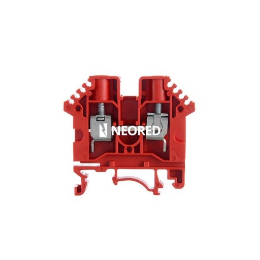 [ZOL060.106] Borne de paso de color rojo para conductor de 6mm² BPN-06-RO