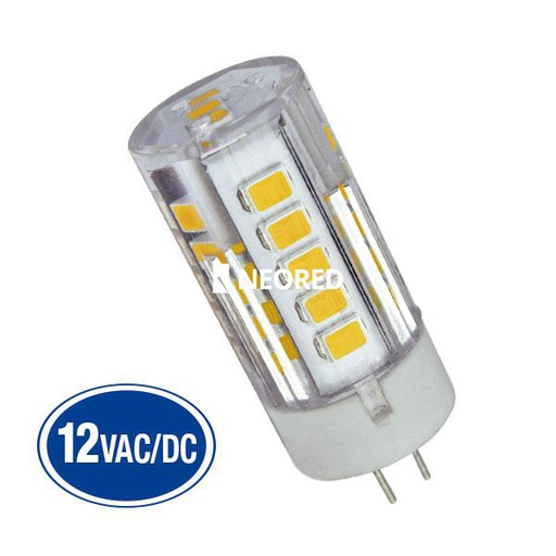 [TBCG4-SMD-4W] LAMPARA LED BIPIN TBCIN ZOCALO G4 4W - LUZ DIA - 12VAC/DC G4-SMD-4W