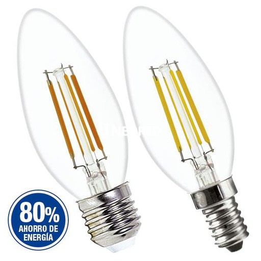 [TBCC35-E27-F4W] LAMPARA A LED CON FILAMENTO VELITA 4W LUZ DIA