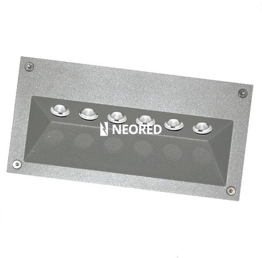 [TBCAL0010] LUMINARIA DE EXT. PARA PARED DE EMPOTRAR 6X1W