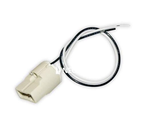 [TBCG9] ACCESORIO PARA LAMPARA TBCIN ZOCALO G9 CERAMICO CON CABLE SILICONADO