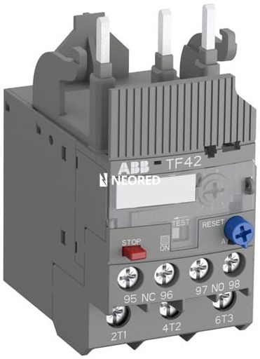 [ABB1SAZ721201R1023] Relevo térmico regulación 0.74-1.00 A p/AF9-AF38 Reset manual y automático  1NA + 1NC 