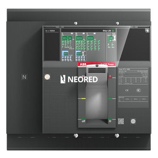 [ABB1SDA101115R1] Interruptor Tmax XT tetrapolar In = 1000A - Icu = 50kA, Ics = 100% Icu @ 380VCA (no motorizable)