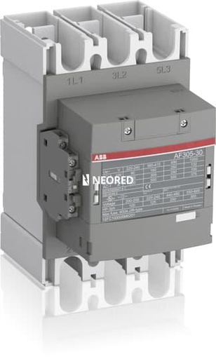 [ABB1SFL587002R1311] Contactor 3 polos para motor 305A 400V - 160kW  (AC-3) Bobina 100...250 Vca / Vcc C. Aux 1NA+1NC