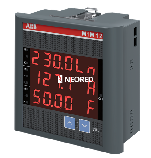 [ABB1SYG207581R4051] Panel Multivariable 96x96 con display - Tensión, Corriente, Frecuencia, Factor de Potencia, Potencia y energia Activa - Contador de Horas - comunicación Modbus RS485 -, Alim : 80/300VAC/DC