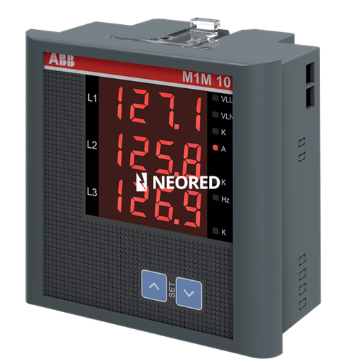 [ABB1SYG235081R4051] Panel Multivariable 96x96 con display - Tensión, Corriente, Frecuencia - Contador de Horas - sin comunicación -, Alim : 80/300VAC/DC