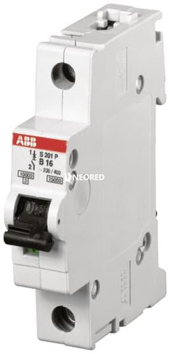 [ABB2CDS281001R0204] Dis-Interruptor termomagnético unipolar In 20A. Icn = 25 kA @ IEC60898 Curva C