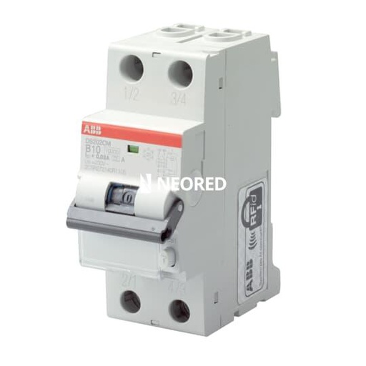 [ABB2CSR272440R1164] Dis-Interruptor termomagnético y diferencial bipolar In=16, 10kA, curva C, Sens=30mA AI